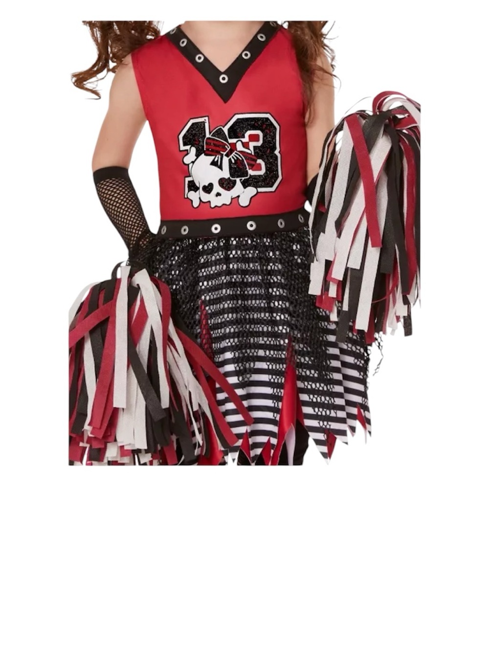 Spirit Red, Black, and White Zombie Cheer Costume
